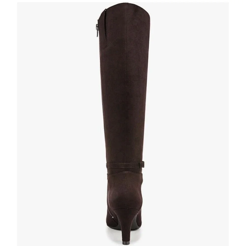 LifeStride Women's Guild Tall Boot👢 Dark Chocolate Leather- Regular Calf-NEW😍